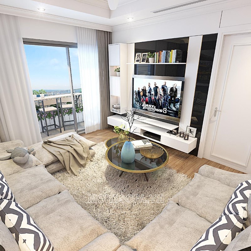 ghế sofa góc nỉ đẹp, cao cấp